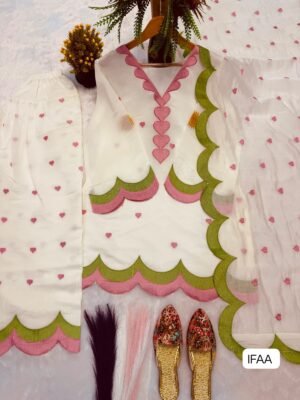 Alternative view of New Launching Đěsigner Party Wear Look top with farshi salwar