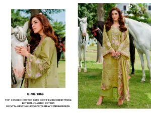 CAMBRIC COTTON WITH HEAVY EMBROIDERY WORK