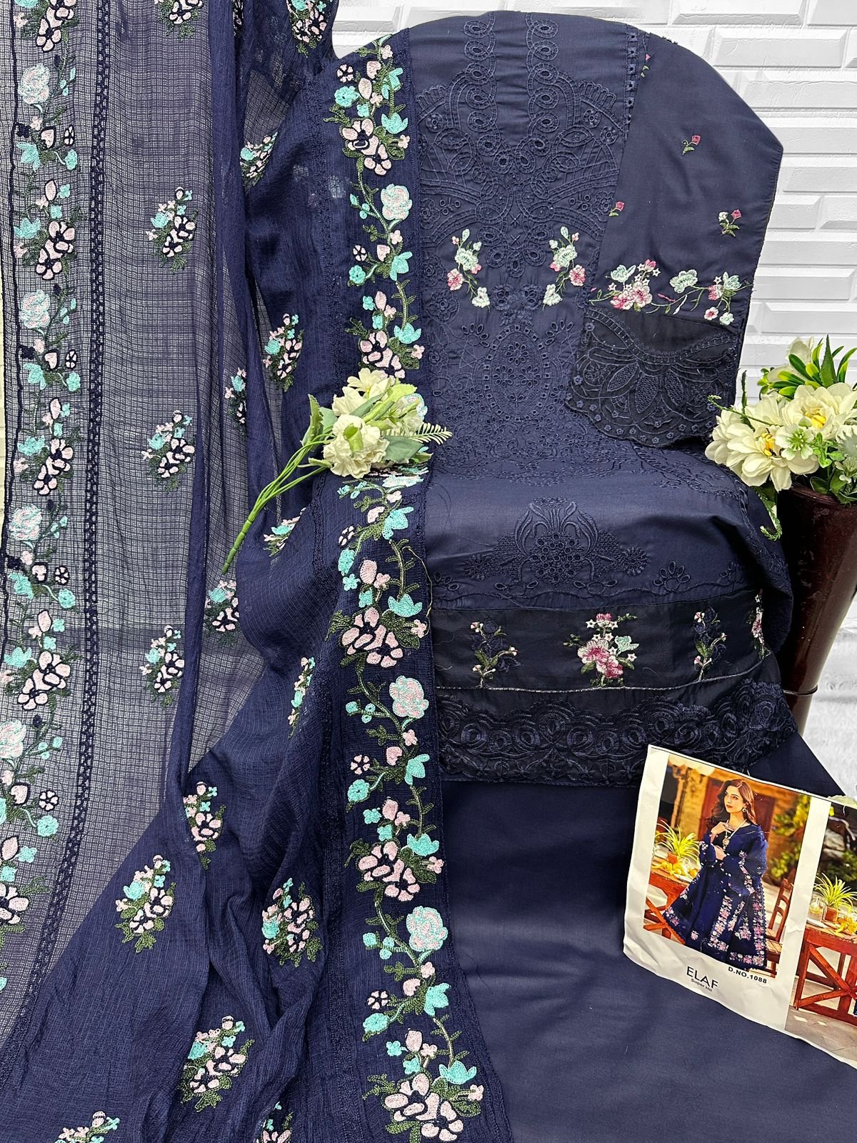 CAMBRIC COTTON WITH HEAVY EMBROIDERY WORK - Image 4