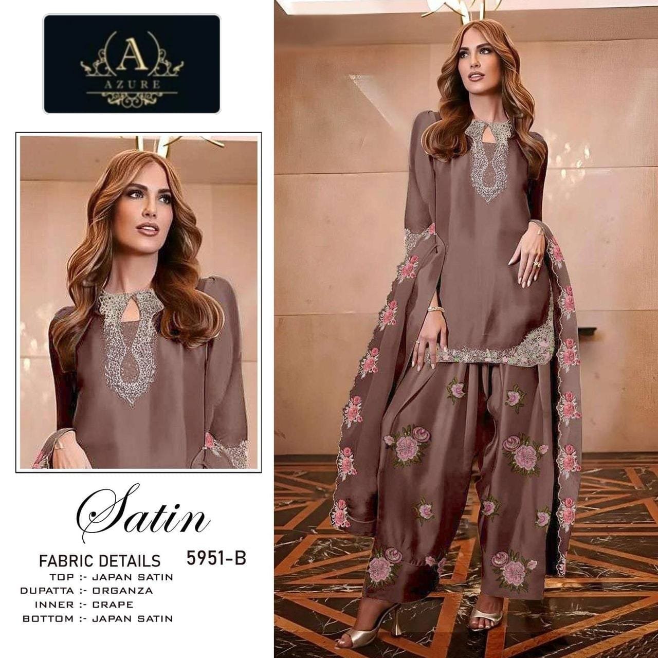HANIA AMIR SUPERHIT DESIGN ORGENZA CUTWORK DUPATTA - Image 5