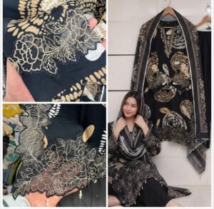 Alternative view of ELEGANT EMBROIDERY NECK DAMAN AND SLEEVES AND LATKAN