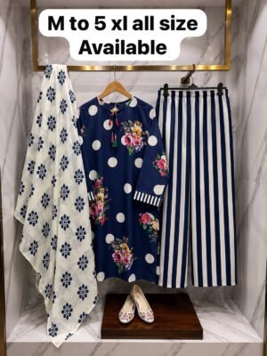 IMPORTANT MALAI SATIN DIGITAL PRINT WITH PALZO