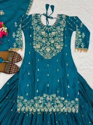 Heavy chinnon silk materials (Full stitched)