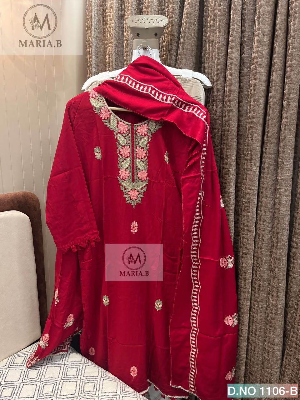 FULL STITCHED RAYON TOP WITH BEAUTIFUL WORK WITH PATTERN IN SLEEVES AND DAMAN - Image 4