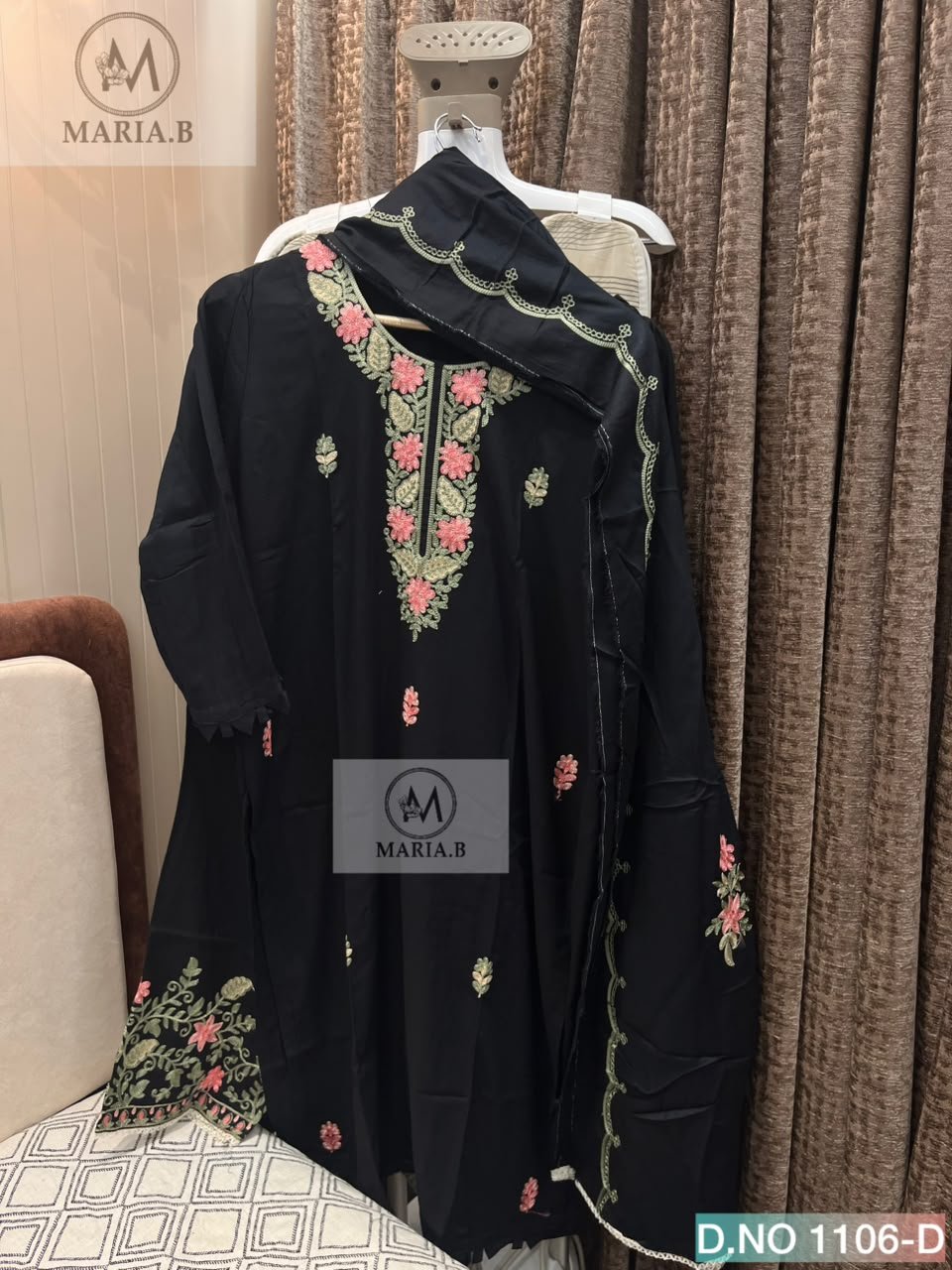 FULL STITCHED RAYON TOP WITH BEAUTIFUL WORK WITH PATTERN IN SLEEVES AND DAMAN - Image 3