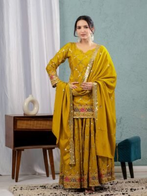 Launching New Designer Party Wear Look Top , Sharara Plazzo  and Dupatta