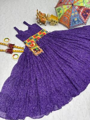 AK Creation is Launching Navratri Special Gamathi Work Gown
