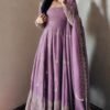 AK-Series New Designer Party Gown Pent & Dupatta Set