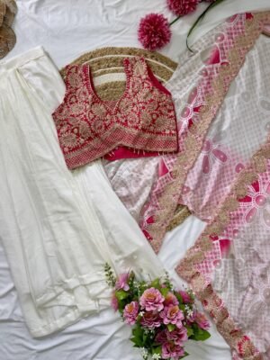 One More Super Hit New Designer Indo-Western Draped Saree Set