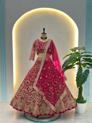 Alternative view of Lehenga Choli Royal elegance in every twirl Blouse Micro Cotton With Cancan and Canvas 