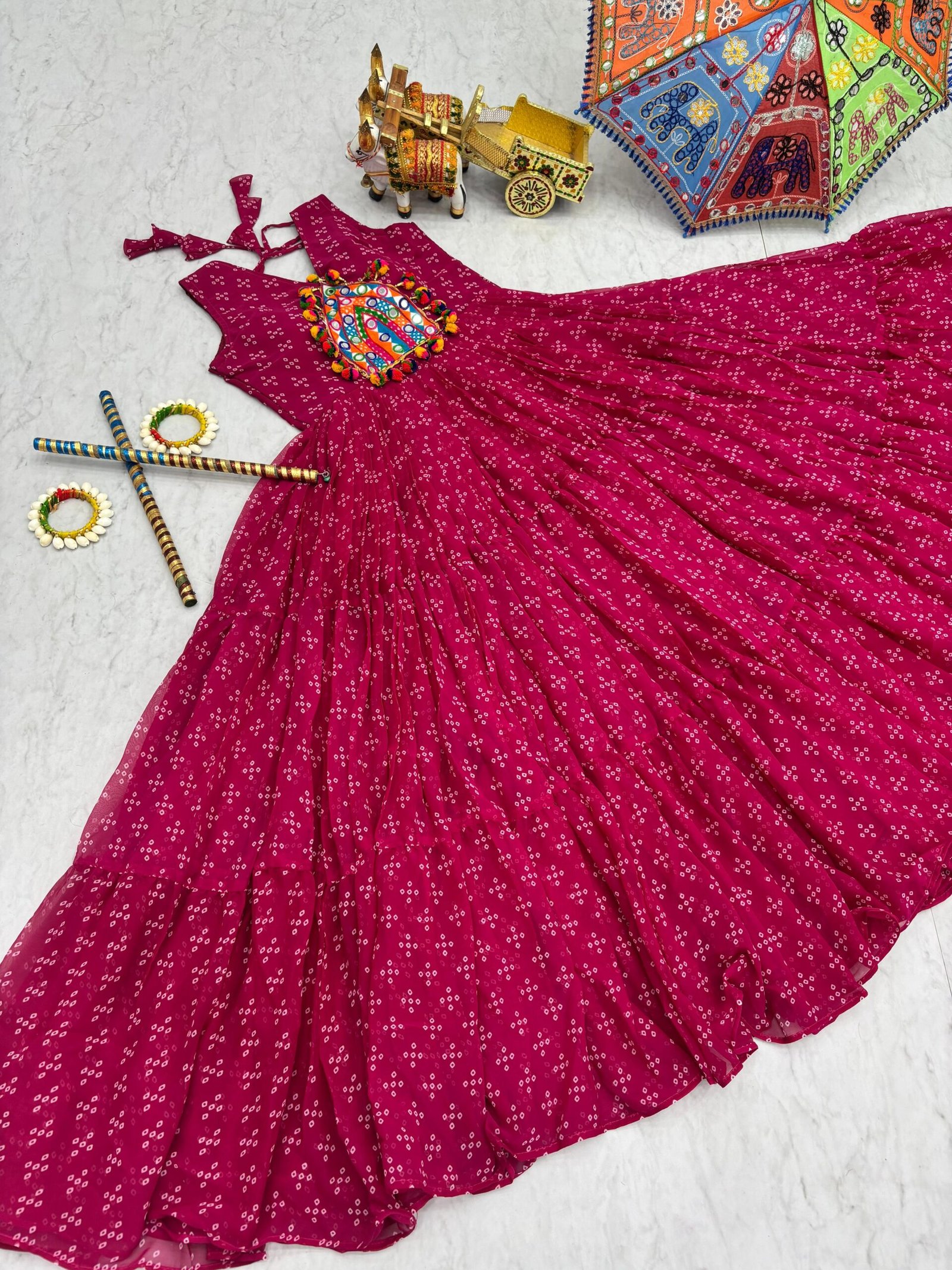 AK Creation is Launching Navratri Special Gamathi Work Gown - Image 4