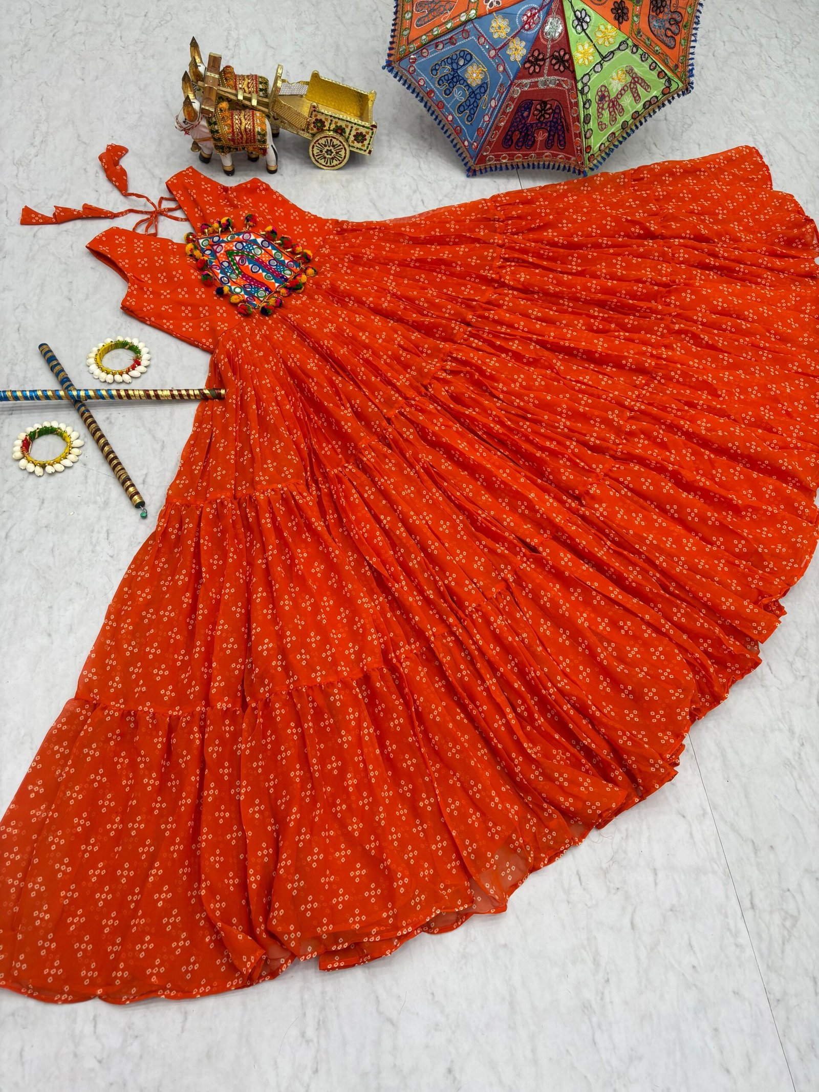 AK Creation is Launching Navratri Special Gamathi Work Gown - Image 6