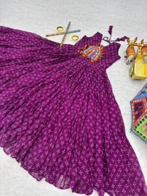 Alternative view of AK Creation is Launching Navratri Special Gamathi Work Gown