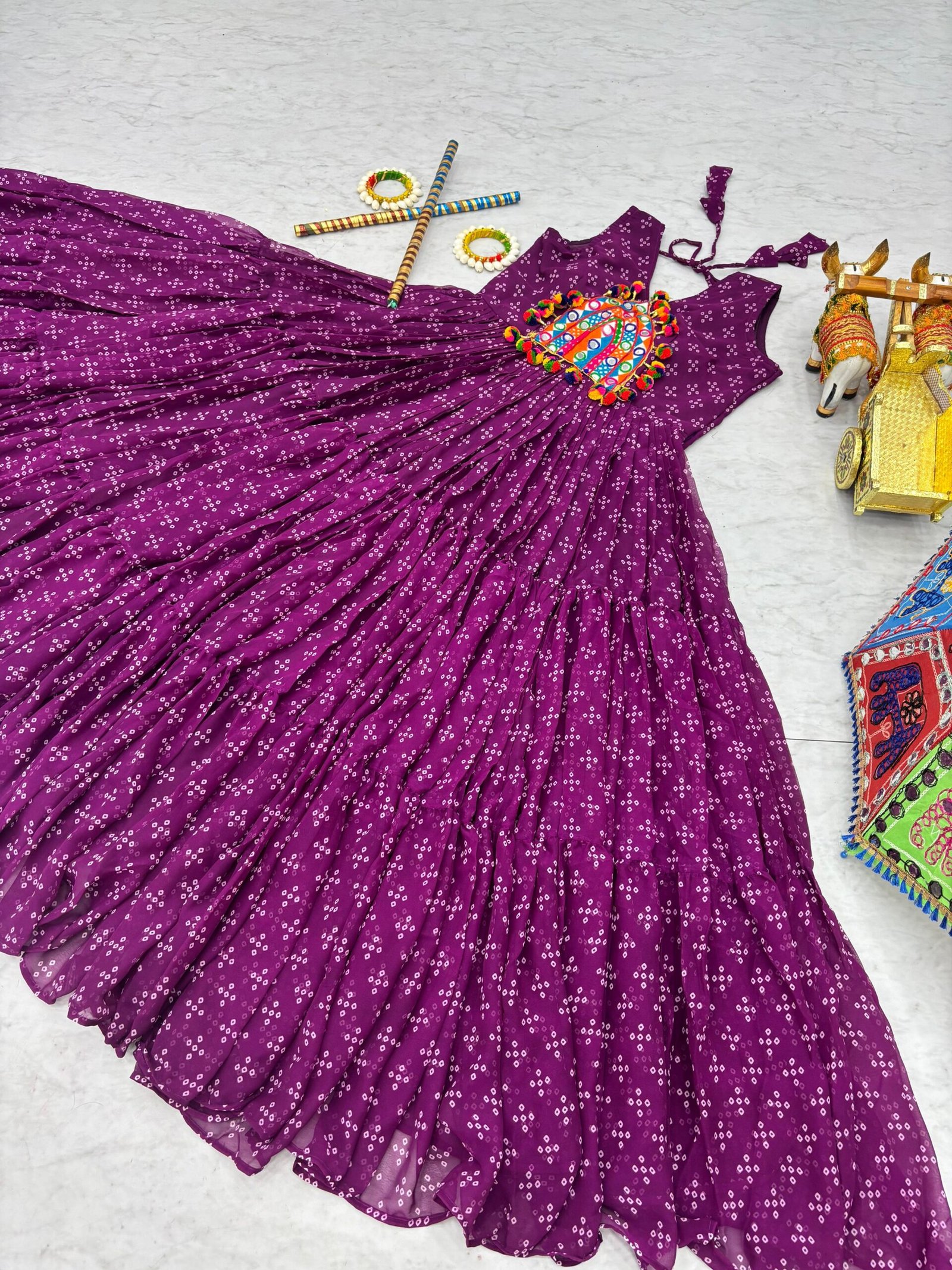 AK Creation is Launching Navratri Special Gamathi Work Gown - Image 2