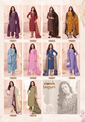 MAYUR CREATION JAIPURI VOL 16 TOP WITH COTTON FABRIC Bottom DUPTTA