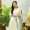 Suit Set With Chinon Fabric Pair With printed dupatta.
