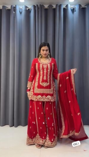 Blooming Georgette  Crafted in Classy Tones with Premium Fabric & Detailing