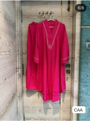 PAKISTANI STYLE HIGH LOW MIRROR WORK CORDSET
