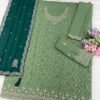 TOP  Heavy Chinon with Heavy Embroidery Work With 3mm Sequence