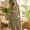 AK launching chikankari embroidery 3 pic suit