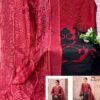 Pure cotton with heavy self embroidery attached emb patches & Lazor cutwork 