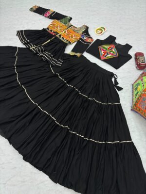 Alternative view of AK Creation is Launching Navratri Special Gamathi Work Lehenga choli