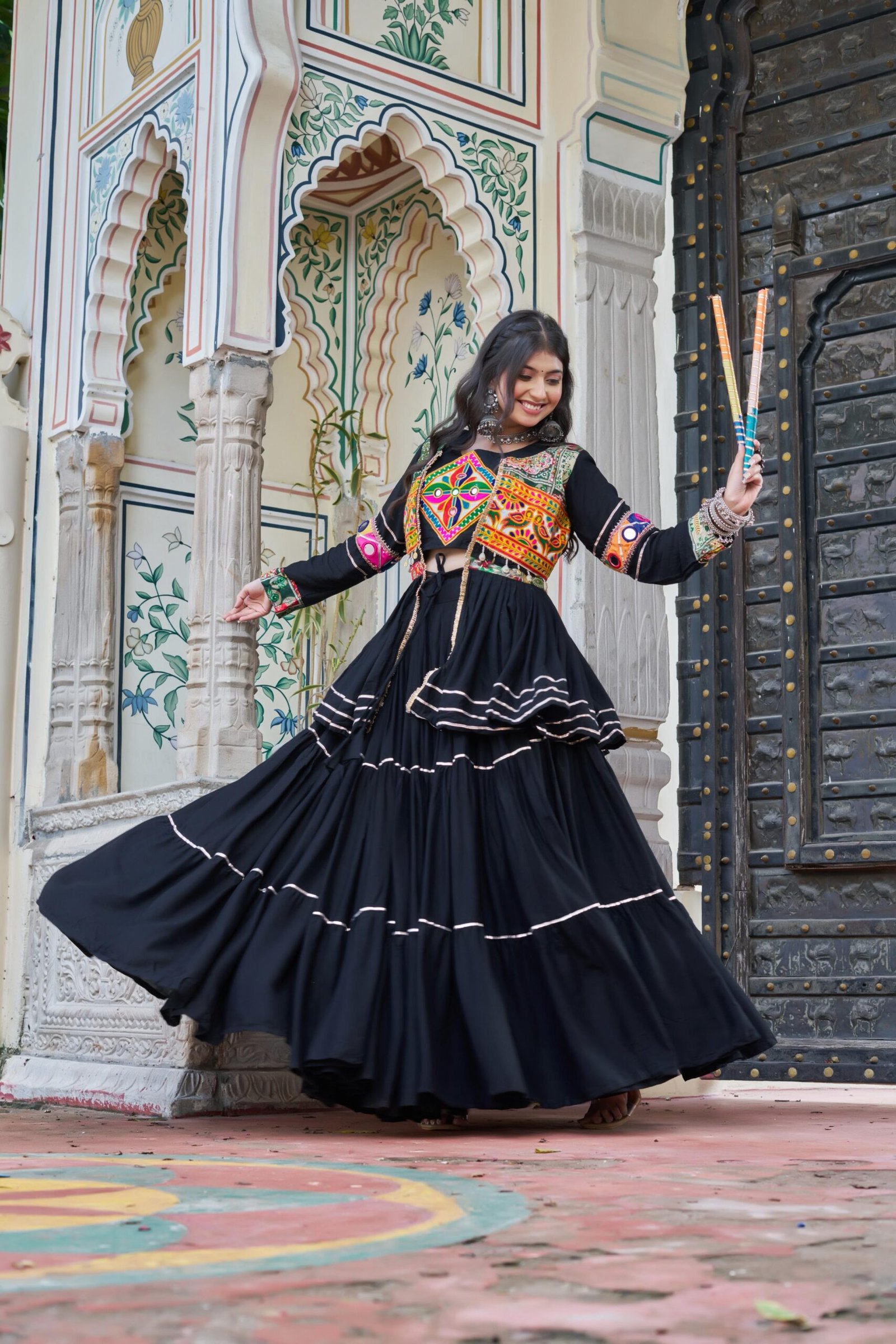 AK Creation is Launching Navratri Special Gamathi Work Lehenga choli