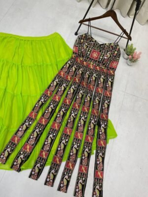 Alternative view of FOR THIS UPCOMING NAVARATRI SEASON OUR EXCLUSIVE AND TRENDING FULL STITCHED LEHENGA CHOLI