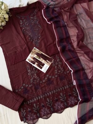 Alternative view of JOHRA TEX D NO :- JT-189 C D RAYYON COLLECTION Top Bottom WITH RAYYON COTTON WITH EMBROIDERED