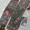 Pure viscous Maslin digital print with aari and hand work