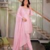 top with farshi salwar WITH Heavy Natural Crep Silk Đěsigner Party Wear Look top with farshi salwar