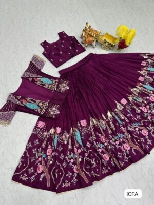 Alternative view of AK Creation is Launching New Festival Lehenga choli & koti