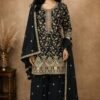 READYMADE COLLECTION D-5103 Top Palazzo Dupatta WITH  Heavy Airtex Chinnon  Rich embroidery work