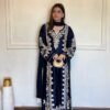 Long Kaftan & Bottom With Dupatta set WITH Pur Satin Rayon With Elastic  Fabric Đěsigner Party Wear Look Pur Satin Rayon Over Size Long Kaftan & Bottom With Dupatta set