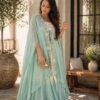 Get festive ready in our new New Super Trending Party Wear Shrug with Lehenga
