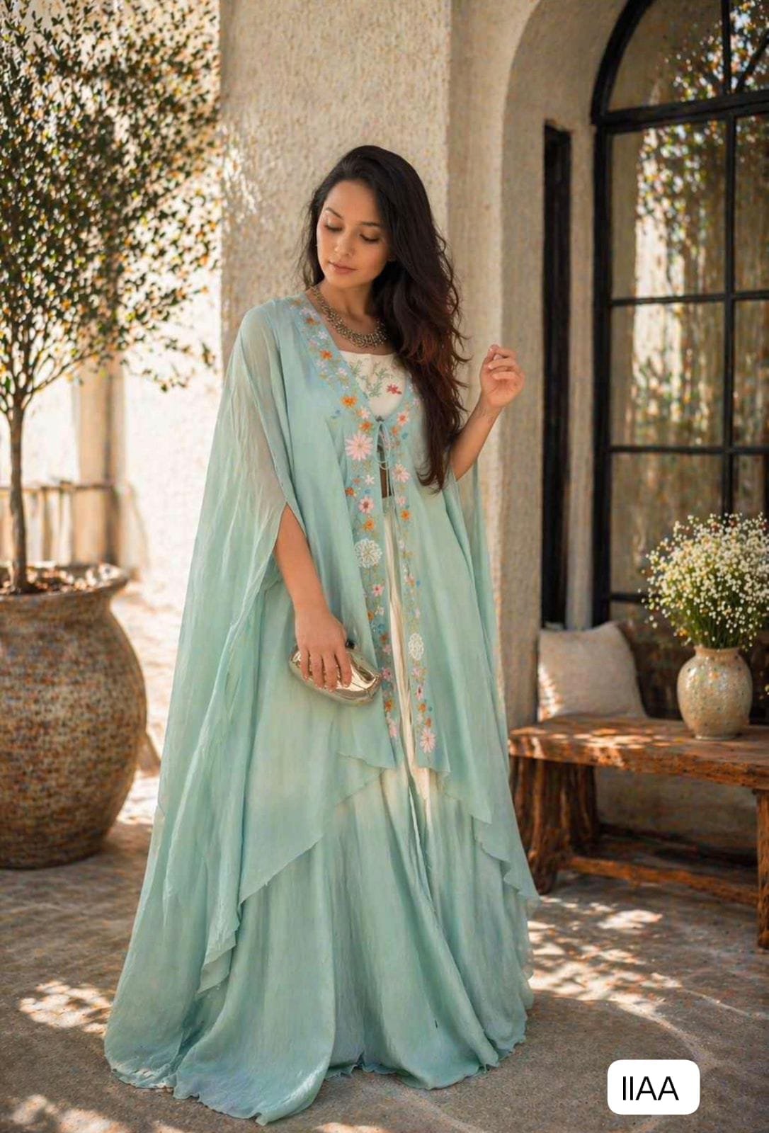 Get festive ready in our new New Super Trending Party Wear Shrug with Lehenga