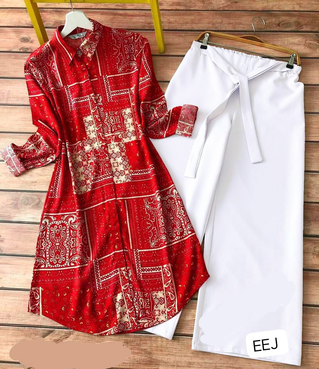 AK Vol- 56 Kurti PlaAK WITH Reyon Fabric Imported stretchable - Image 3