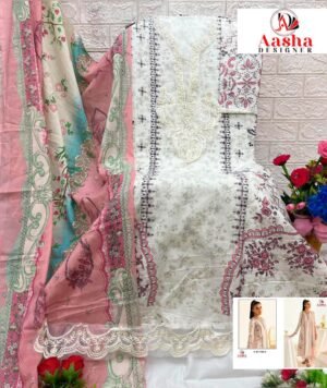 Alternative view of AASHA DESIGNER Design No -: 1182 Toppure cotton print with exclusive patch embroidery( 2. PATCH)