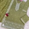 Fancy Gold Crush with Heavy Embroidery Work With 3mm Sequence