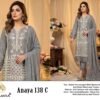 Exclusive Designs ZF ANAYA 138 TOP DUPATTA BOTTOM WITH HEAVY FOX GEORGETT FRONT EMBROIDERY WITH HEAVY KHATLI HAND WORK