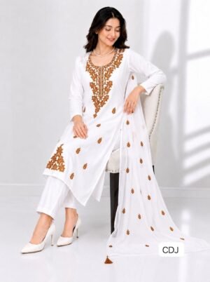 Alternative view of SUIT SET WITH Rayon cotton NEW HEAVY DESIGNER SUIT SET