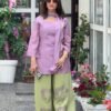 top with Balloon pent and Dupatta with Mal Chanderi cotton material with Full Sleeve.New Launching Đěsigner Party Wear Look top with Balloon pent and Dupatta
