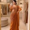SAREE WITH  Premium Rangoli Silk Step into the spotlight with this gorgeous *Trending Drape Saree*, specially designed for women who love effortless fashion