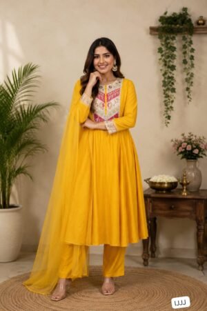 WOMEN'S PURE VISCOSE CHANDERI KURTA SET'S