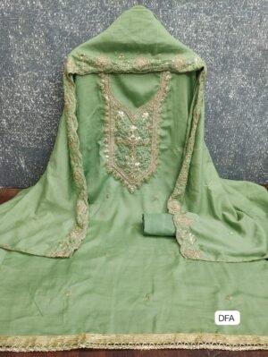 Top Fabric Vichitra Silk and codding sequence with gotapatti work 