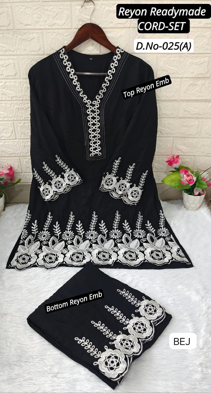 PAKISTANI WITH Premium Soft Rayon V-Neck Pattern With Elegant Emb Work - Image 3