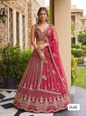 designer Lehenga Choli WITH Butterfly Net Royal elegance in every twirl