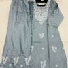 Kurti plazo collction Reyon cotton Top with beautiful chikankari work on yoke & Reyon pent