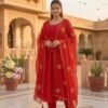 AK LUNCHING NEW ĐĚSIGNER PARTY WEAR LOOK ANKARKALI GOWN WITH EMBROIDERY WORK