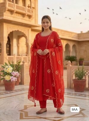 AK LUNCHING NEW ĐĚSIGNER PARTY WEAR LOOK ANKARKALI GOWN WITH EMBROIDERY WORK